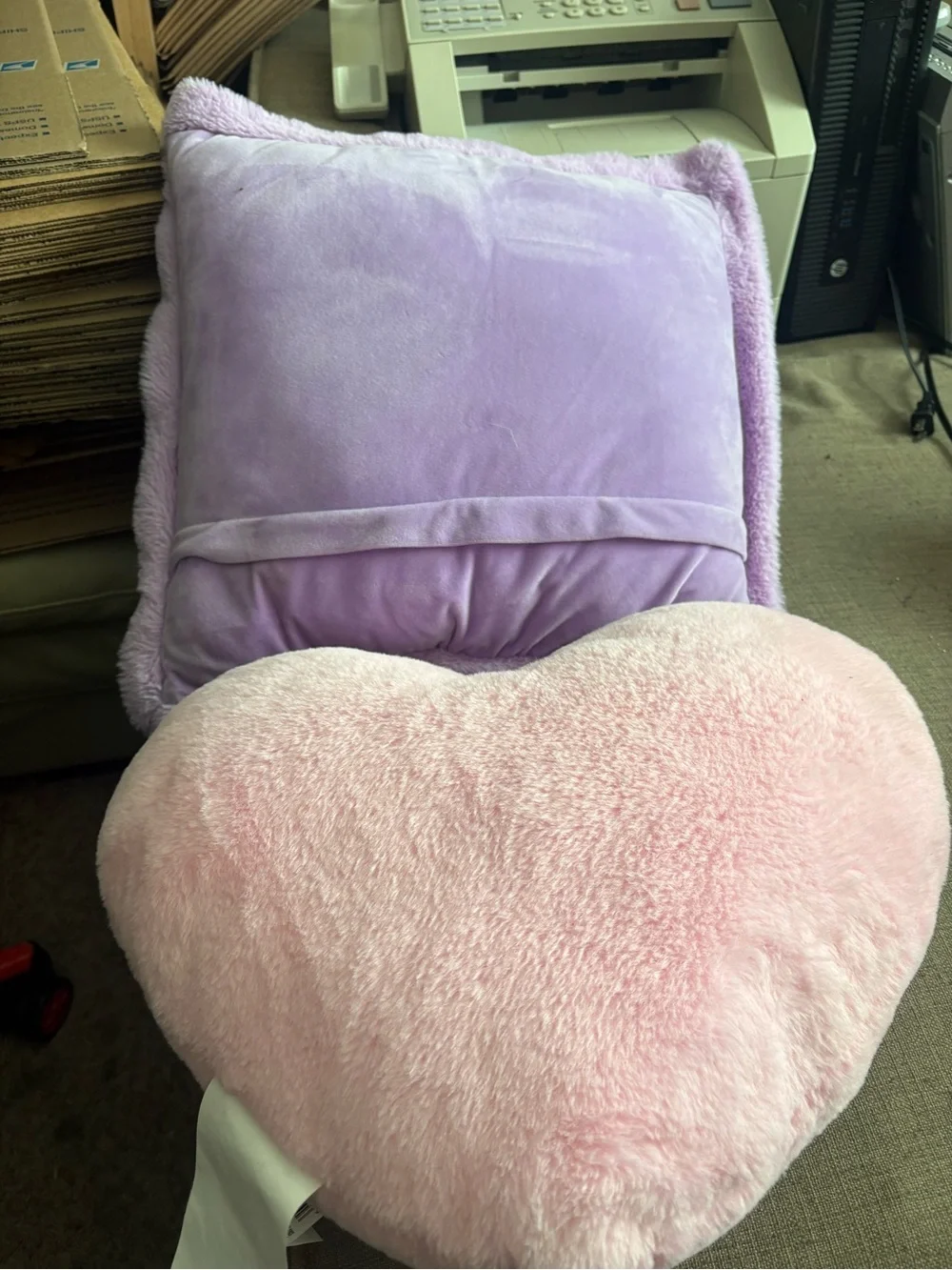 Pink Plush Decorative Pillow for Kids